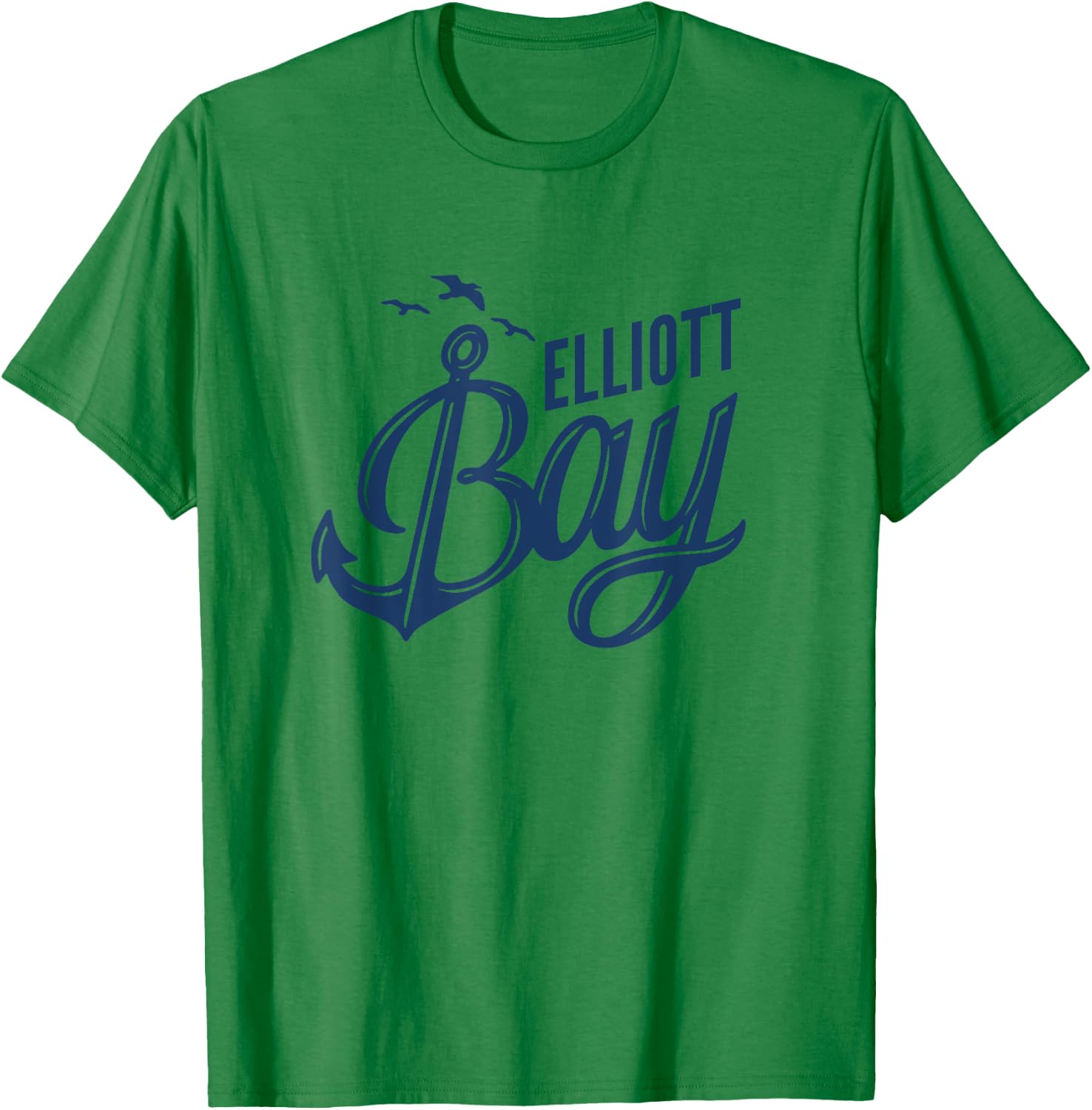 Elliott Bay Puget Sound Seattle Sailing and boating T-Shirt - T-Shirt | Irish Green