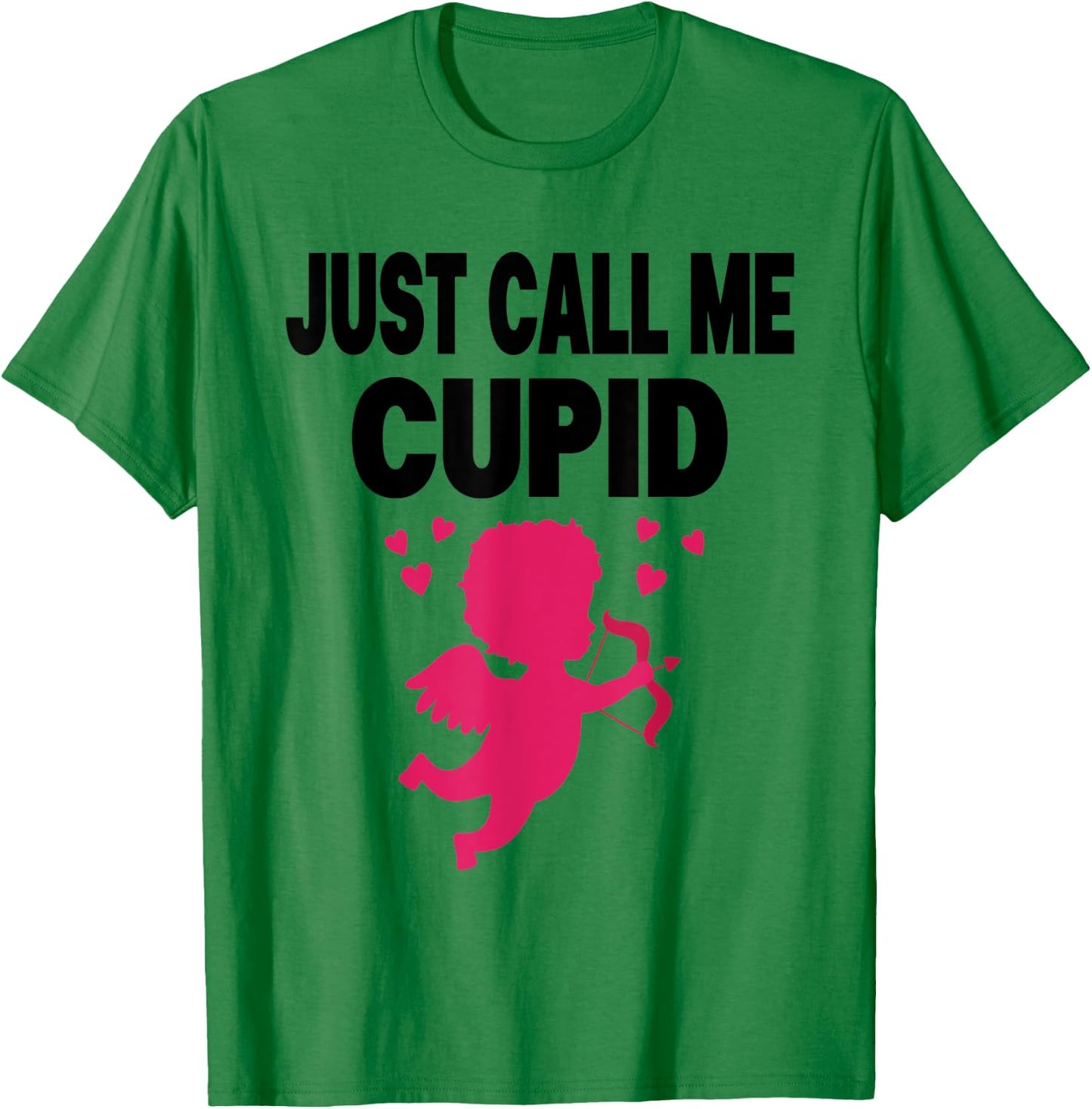 Just Calls Me Cupid Valentine Love Amor Kids Boy Girl , gray T-Shirt - T-Shirt | Irish Green