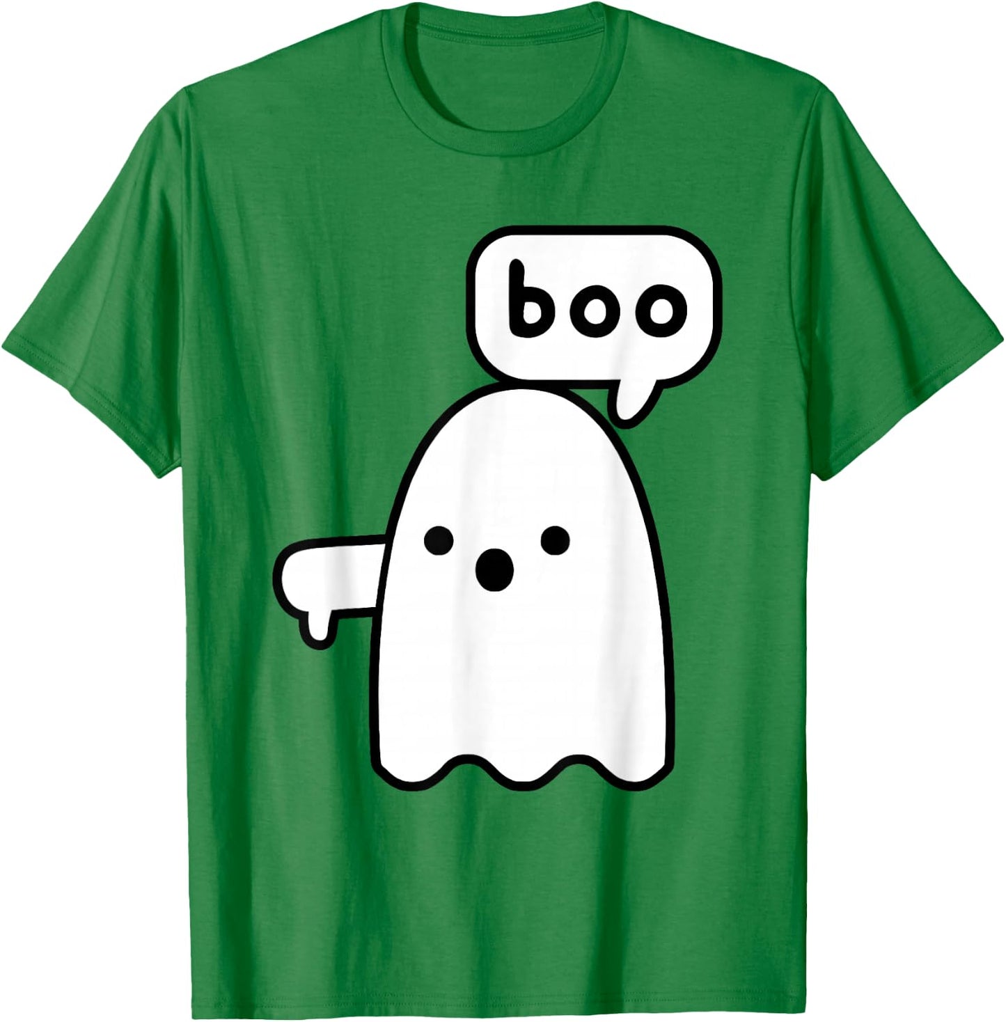 Thumbs Down Ghost Screaming Boo Disapproval Ghost halloween T-Shirt - T-Shirt | Irish Green
