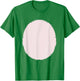 pig costume apparel Pig Belly Pink Fur Barnyard Animal Piggy T-Shirt - T-Shirt | Irish Green