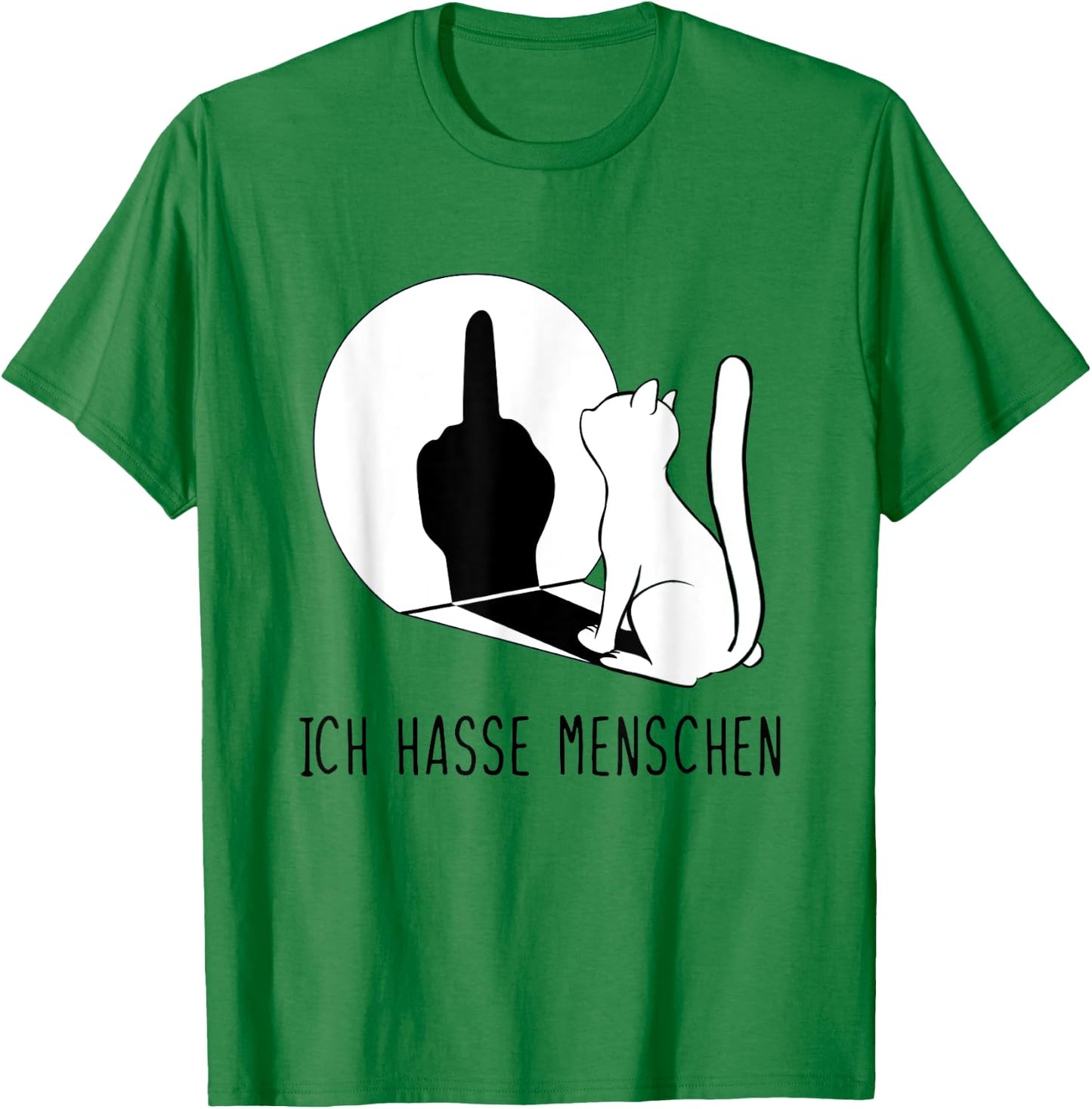Katzenpulli I Hate People Katze Ich Hasse Menschen T-Shirt - T-Shirt | Irish Green