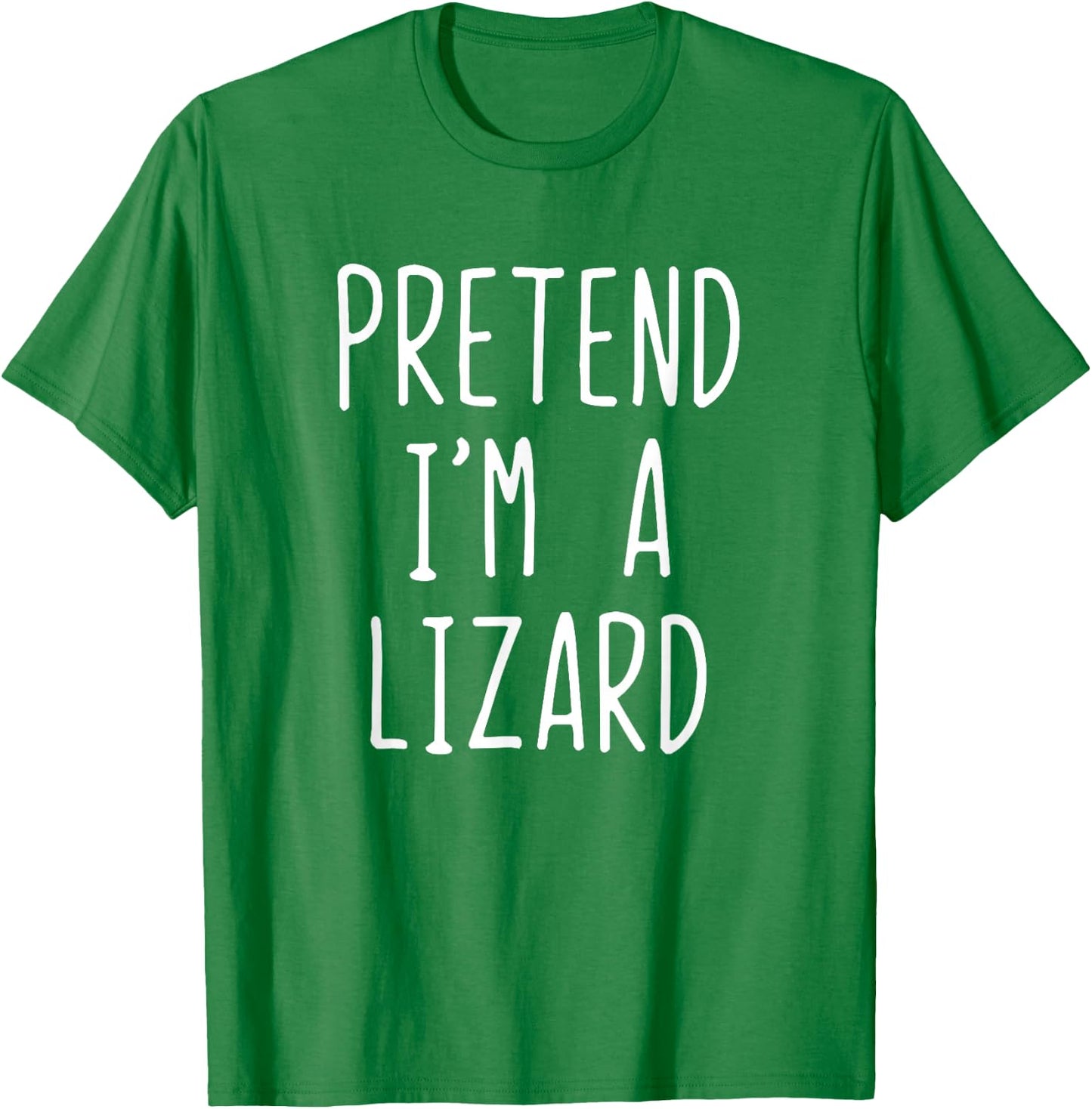 Pretend I'm Lizard Costume Halloween Funny Lazy Adult Kids T-Shirt - T-Shirt | Irish Green
