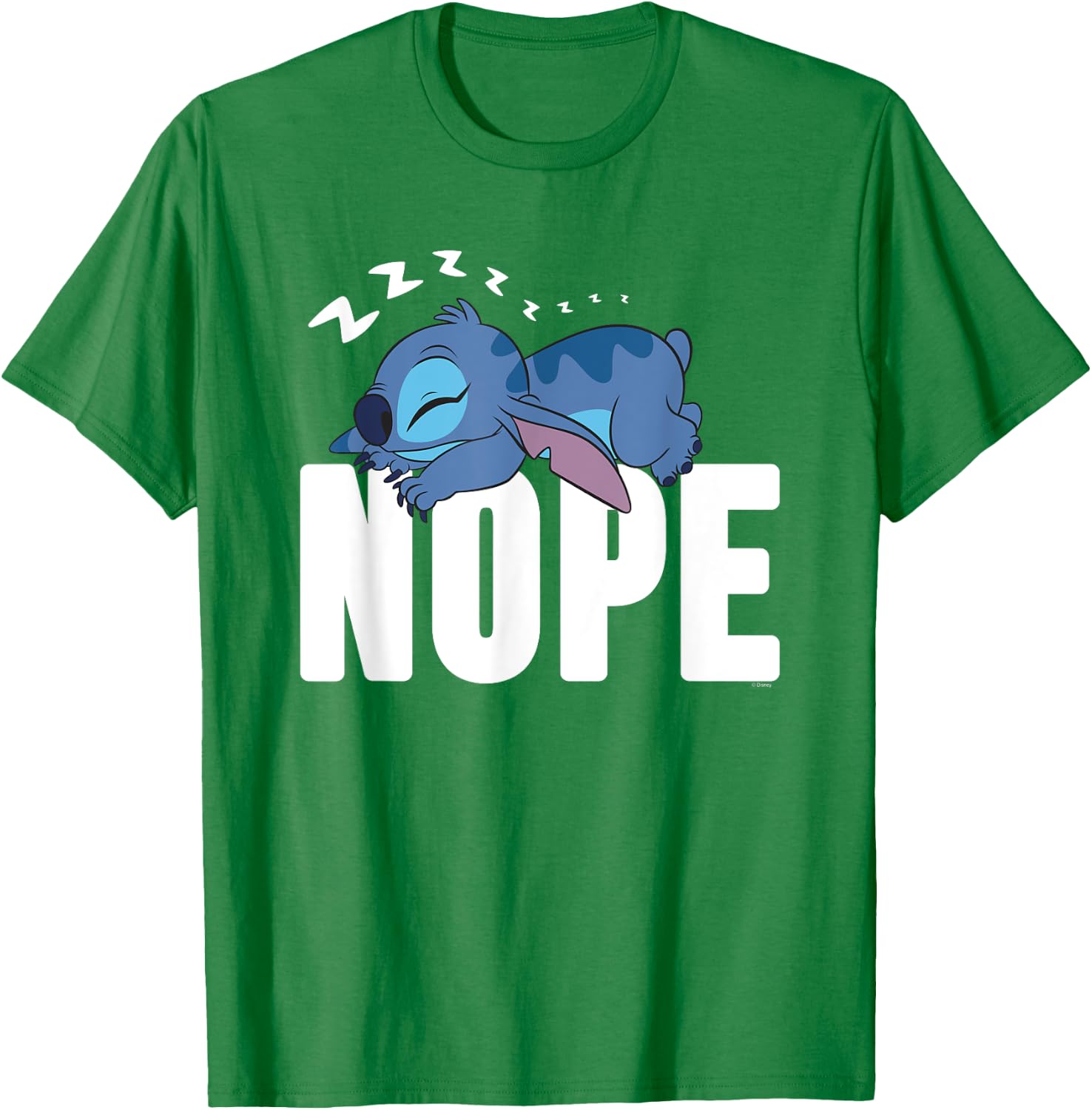 Lilo And Stitch Nope Nightdress T-Shirt - T-Shirt | Irish Green