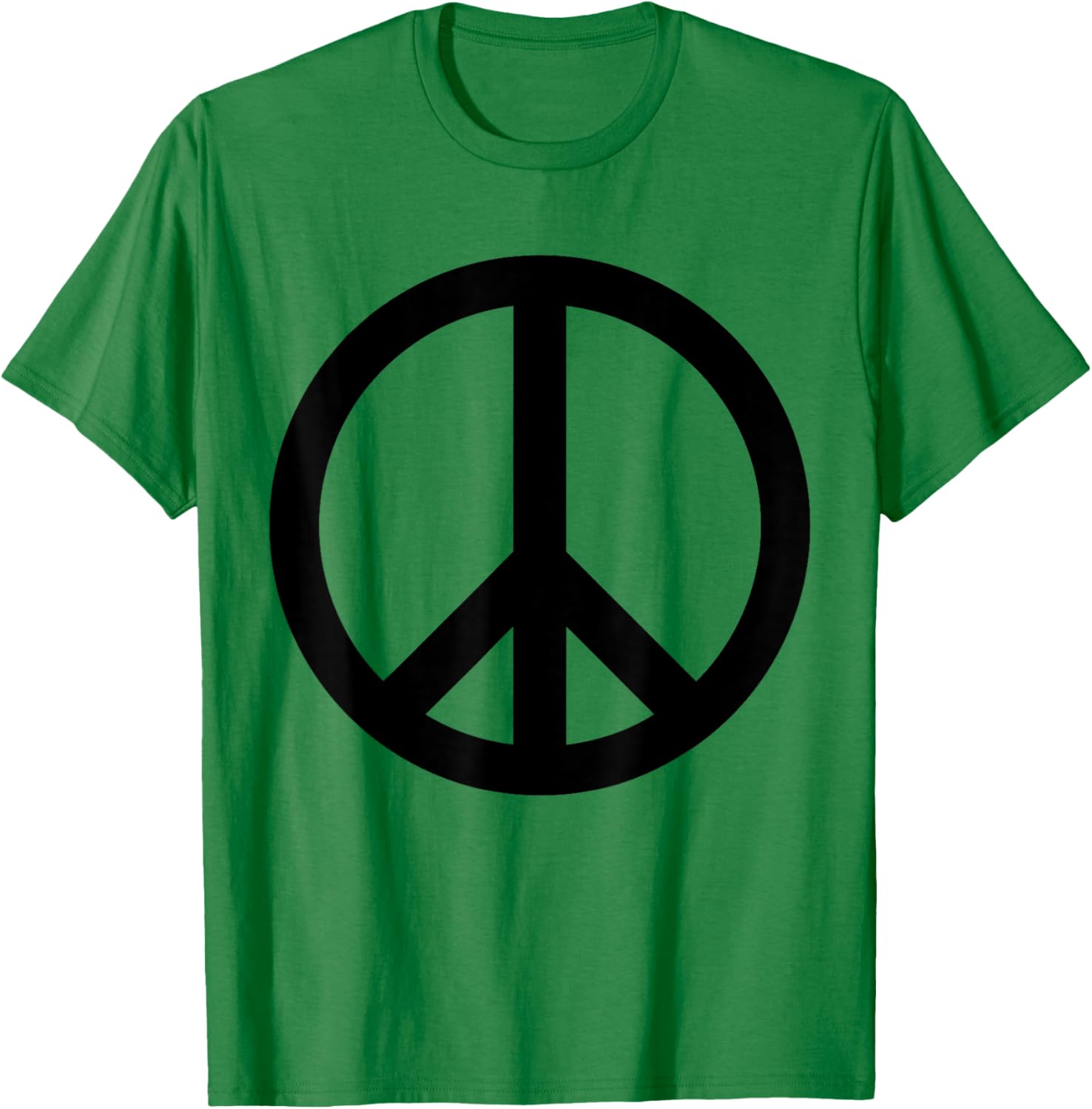 Black Peace Sign T-Shirt - T-Shirt | Irish Green