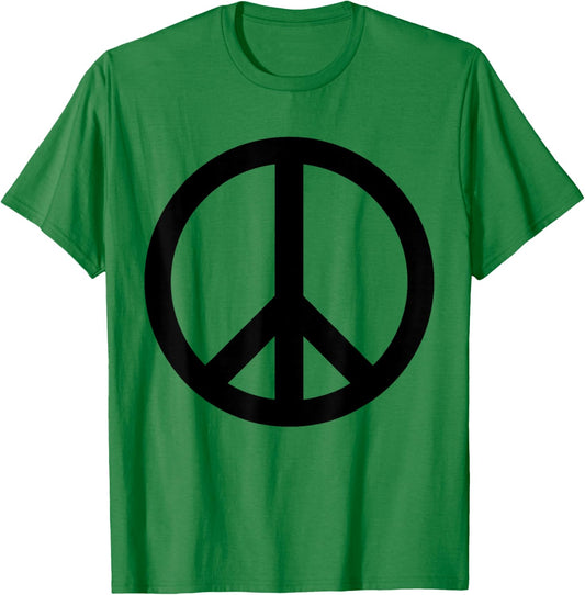 Black Peace Sign T-Shirt - T-Shirt | Irish Green
