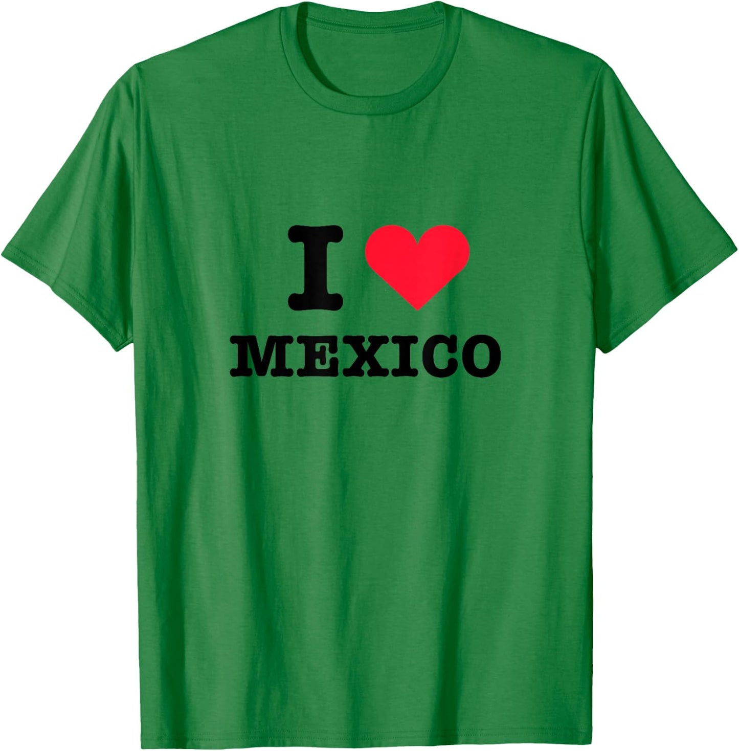 I Heart Mexico White Shirt - I Love Mexico White T-Shirt - T-Shirt | Irish Green