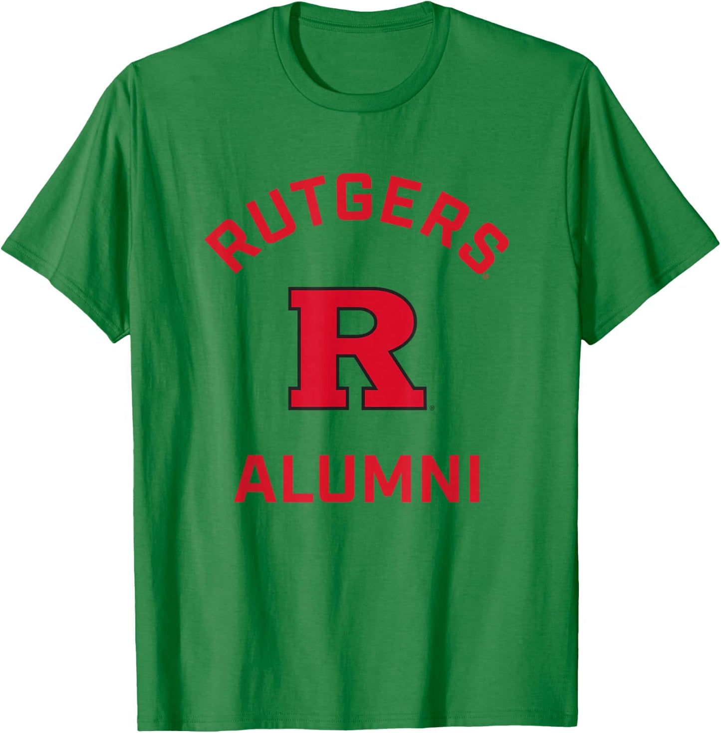 Rutgers University Scarlet Knights Arched Alumni T-Shirt - T-Shirt | Irish Green