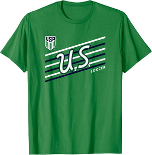 U.S. Soccer Retro Perform Red USMNT Officially Licensed T-Shirt - T-Shirt | Irish Green