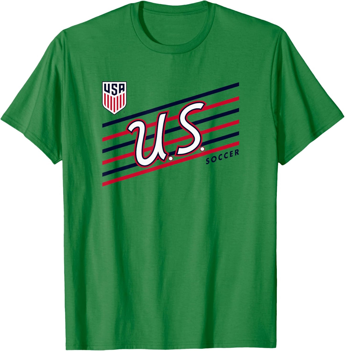 U.S. Soccer Retro Perform Gray USMNT Officially Licensed T-Shirt - T-Shirt | Irish Green