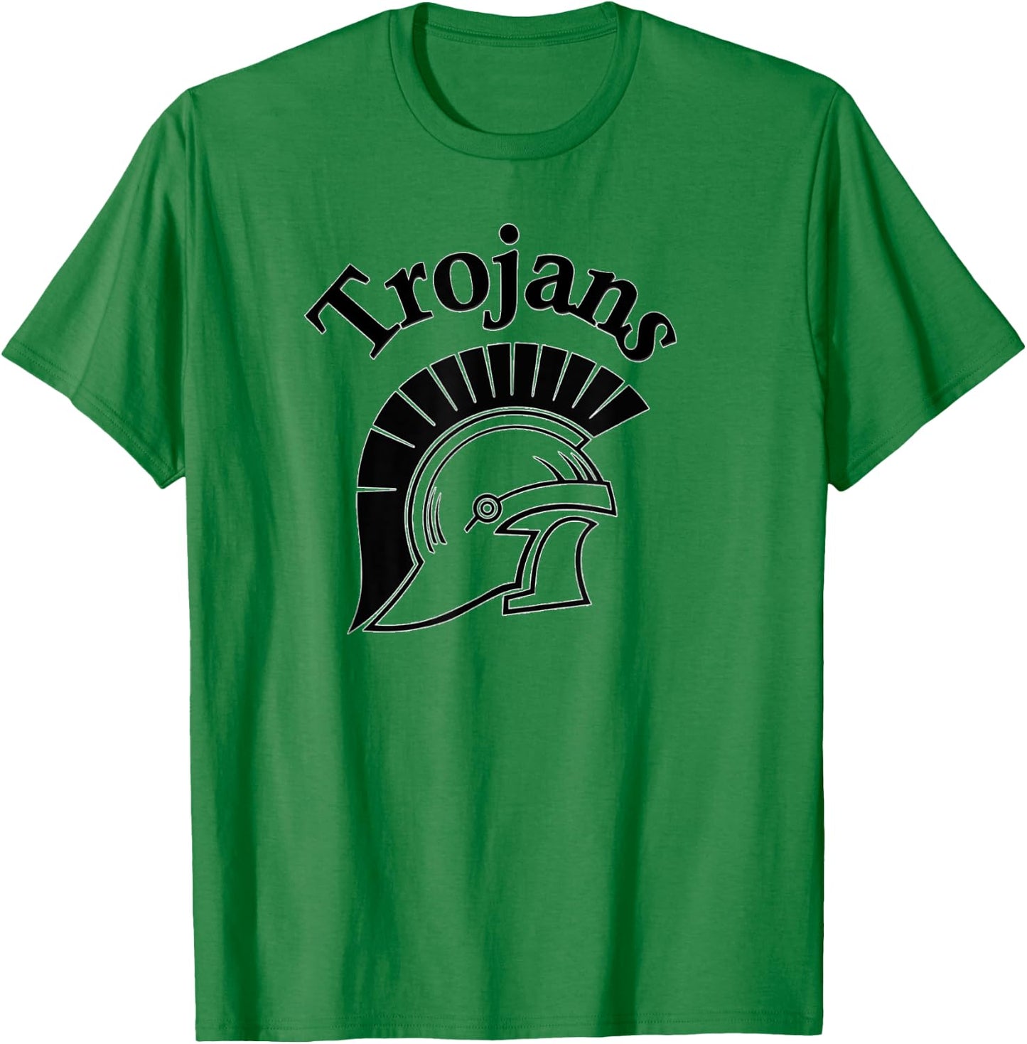 Trojans team - Black Logo T-Shirt - T-Shirt | Irish Green