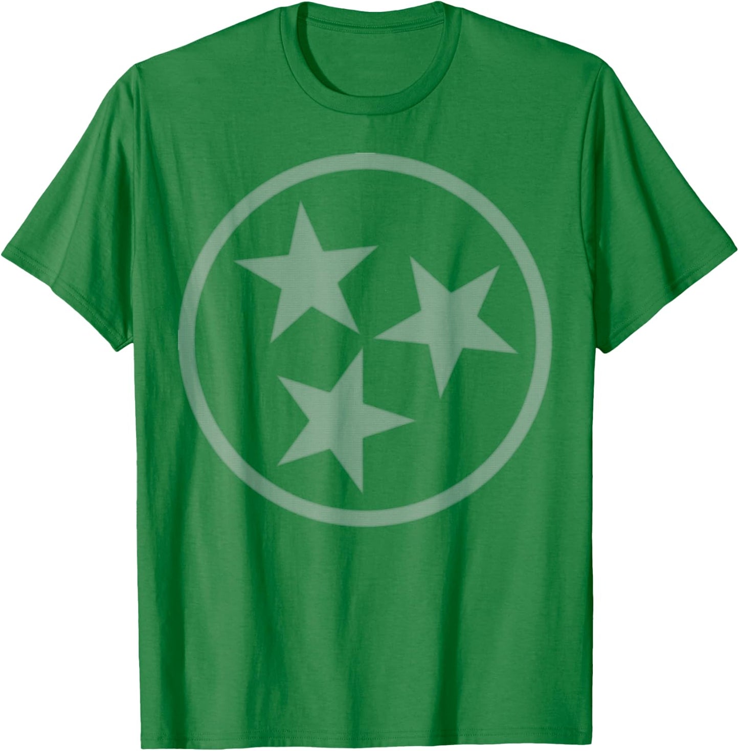 Tennessee Volunteer State Flag Tri-Star Men & Women T-Shirt - T-Shirt | Irish Green