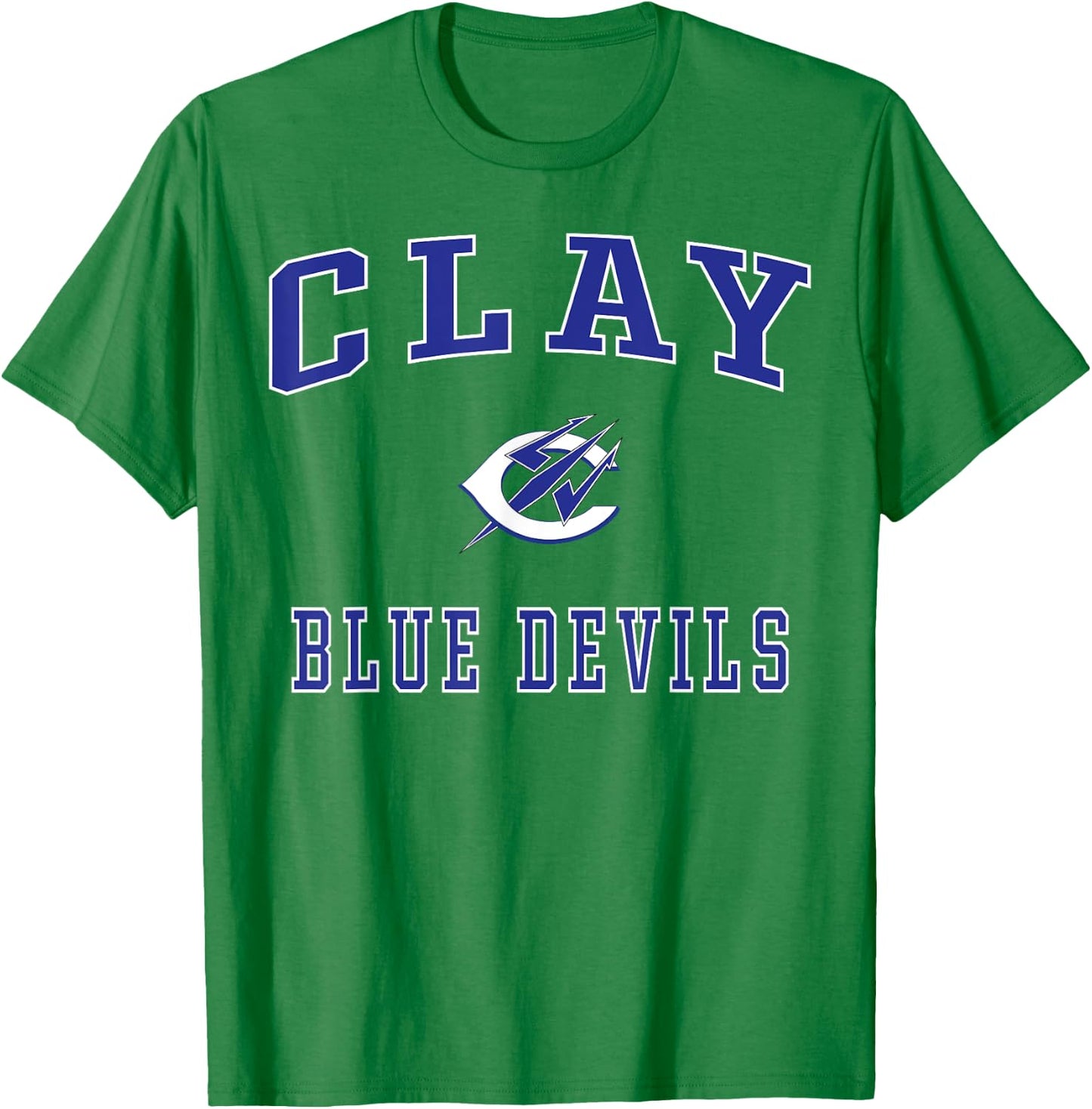 Clay High School Blue Devils T-Shirt - T-Shirt | Irish Green