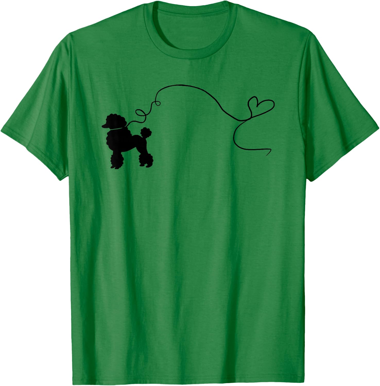 Sock Hop 50s Costume Poodle Shirt Cute Poodle 1950's Heart T-Shirt - T-Shirt | Irish Green