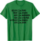 Believe Like Mary Trust Like Joseph Love Like Jesus T-Shirt - T-Shirt | Irish Green