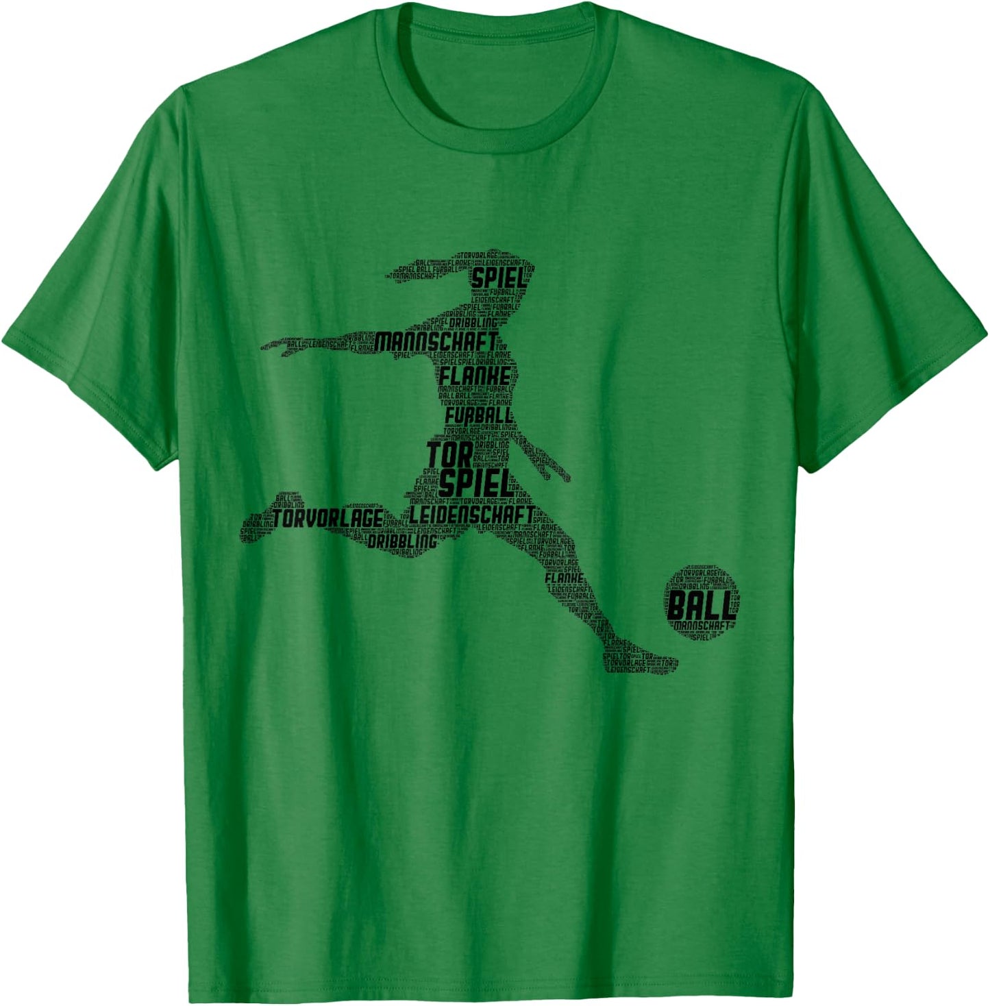 Fußball Mädchen Fußballerin Damen Kinder T-Shirt - T-Shirt | Irish Green