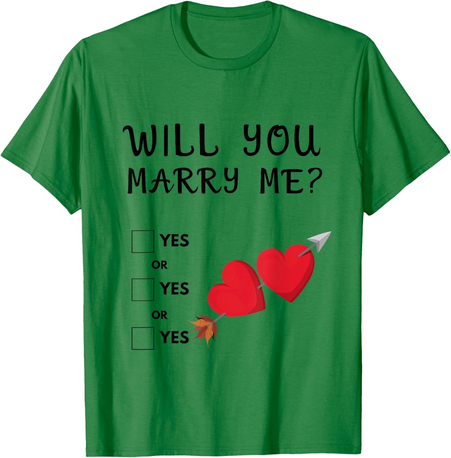 Heiratsantrag - Will you marry me ? Hochzeitsantrag T-Shirt - T-Shirt | Irish Green
