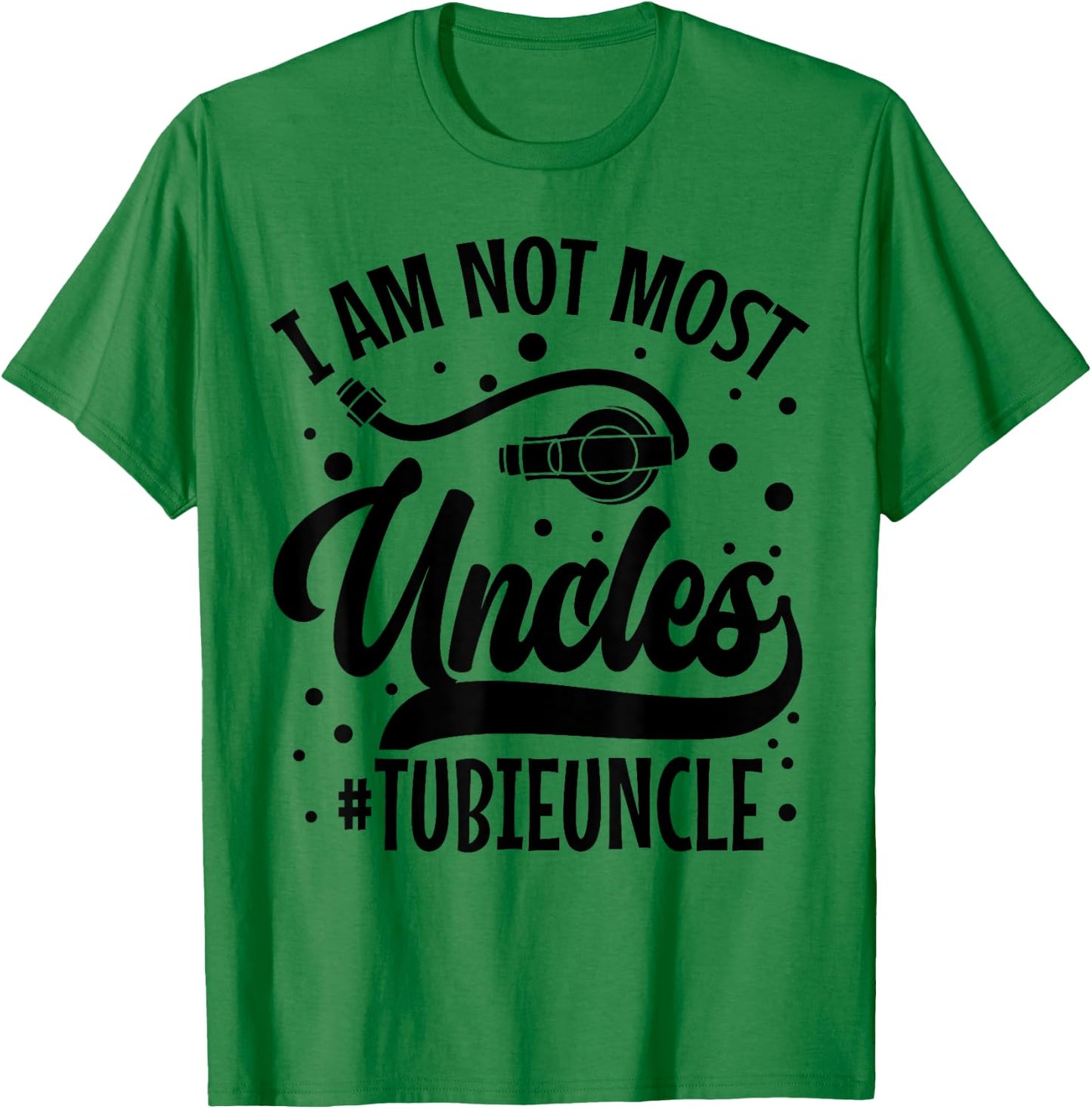Gtube Accessories for Babies Tubie Uncle Feeding Tube T-Shirt - T-Shirt | Irish Green