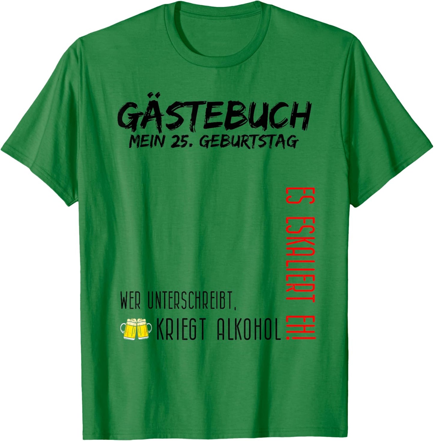 Old sock, old box? 25th birthday and the guest book T-Shirt - T-Shirt | Irish Green