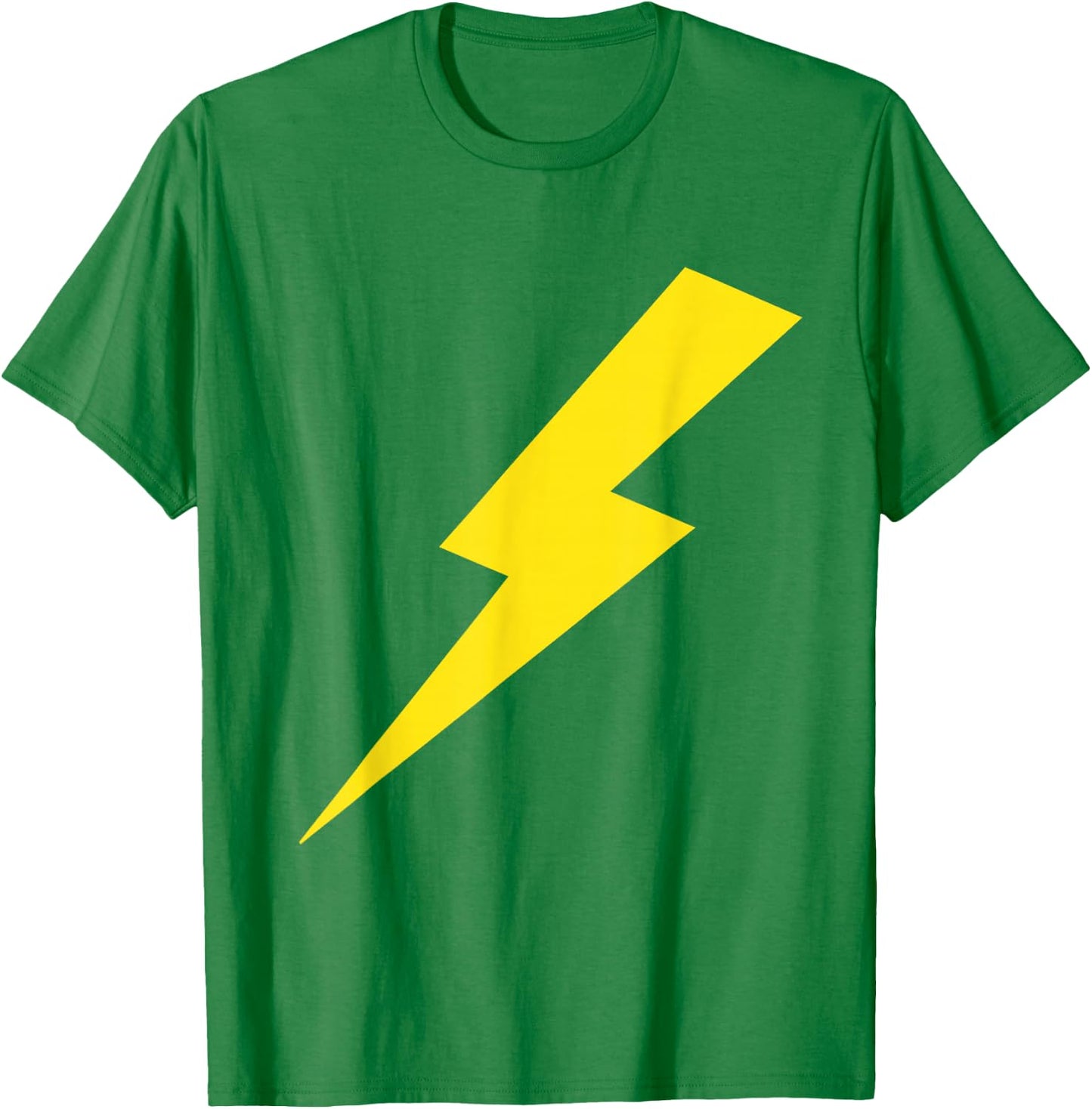 Cool Lightning Bolt Yellow Print Shirt T-Shirt - T-Shirt | Irish Green