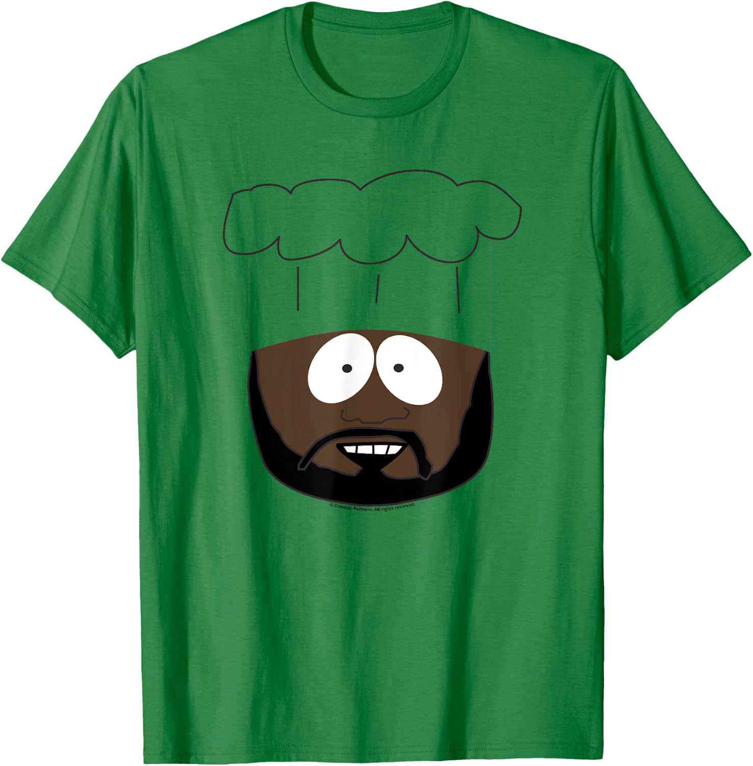 South Park Chef Smile Face Halloween T-Shirt - T-Shirt | Irish Green