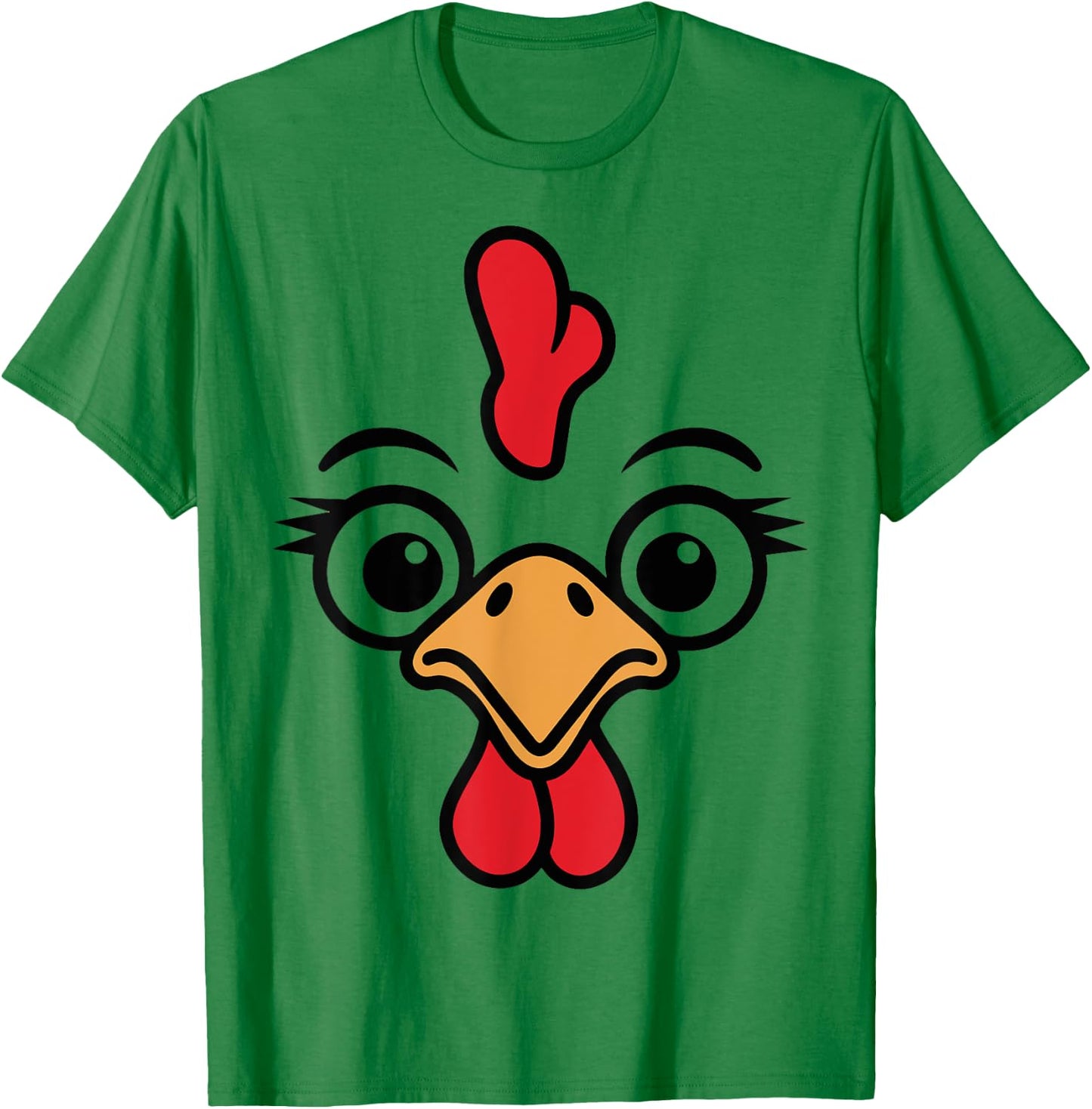 Chicken Face T-Shirt - T-Shirt | Irish Green