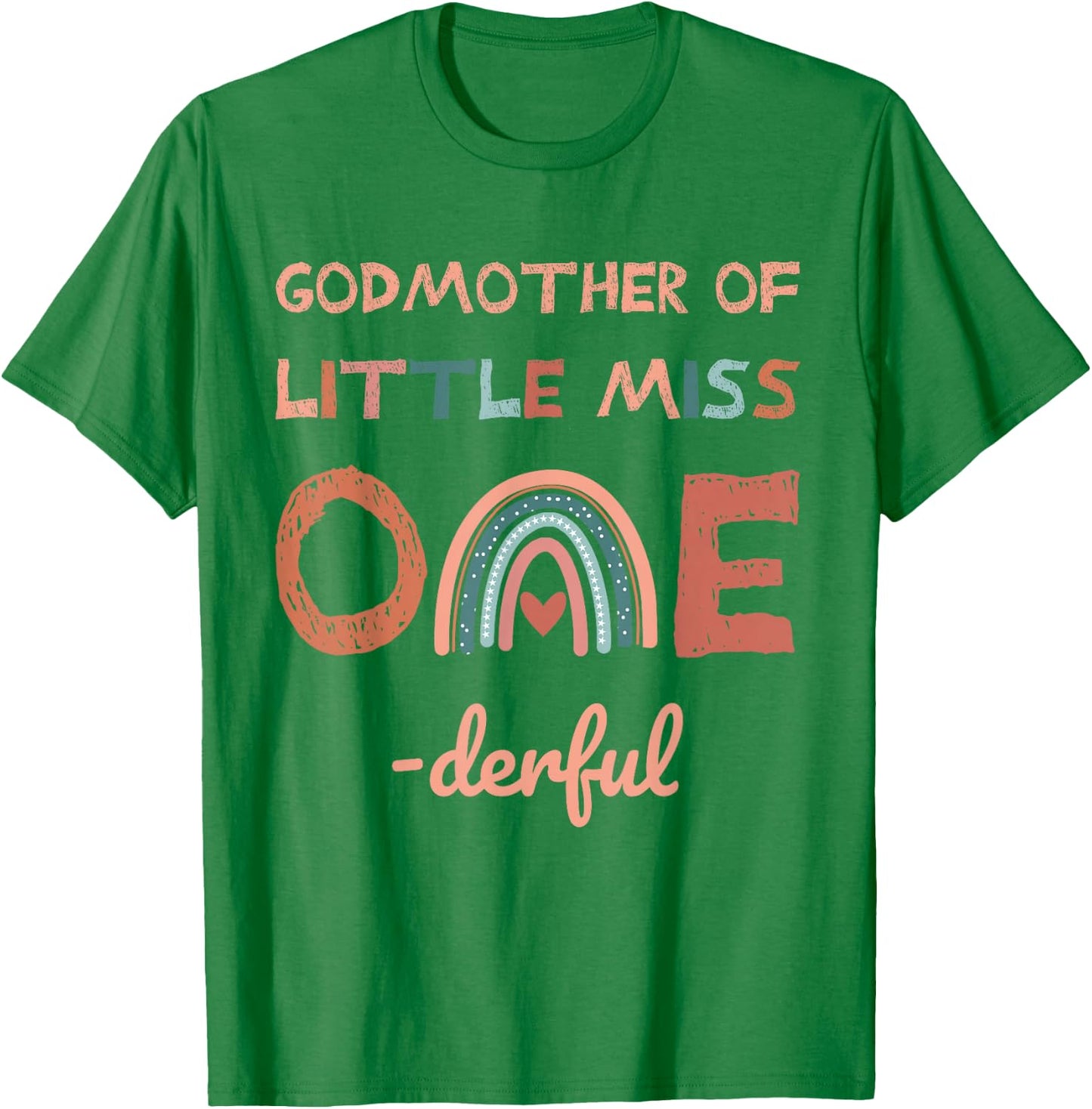 Godmother of Miss Onederful 1st Birthday Girl T-Shirt - T-Shirt | Irish Green