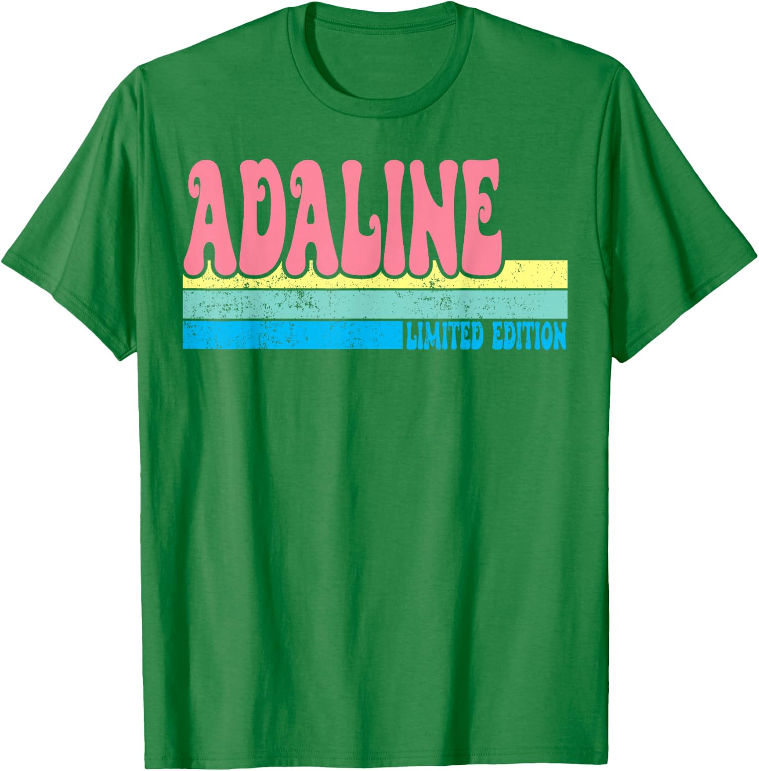 ADALINE Name Personalized Cute Idea Groovy Women ADALINE T-Shirt - T-Shirt | Irish Green