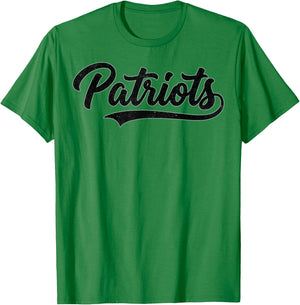 Patriots Vintage Name Women Boys Girls Kids Youth T-Shirt - T-Shirt | Irish Green