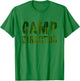 Camo CAMP DIRECTOR Camping Host Chaos Coordinator Crew CEO T-Shirt - T-Shirt | Irish Green