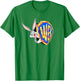 WB100 Looney Tunes Bugs Bunny Warner Bros. Surprise Logo T-Shirt - T-Shirt | Irish Green