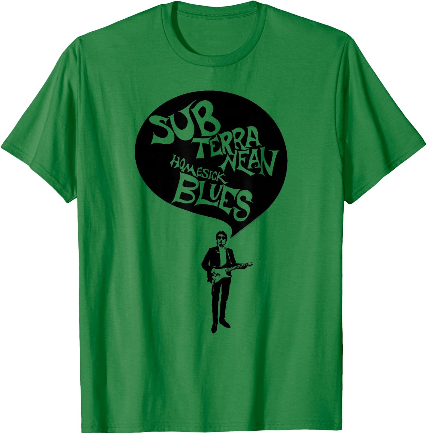 Bob Dylan Subterranean Homesick Blues Official , grey, S T-Shirt - T-Shirt | Irish Green