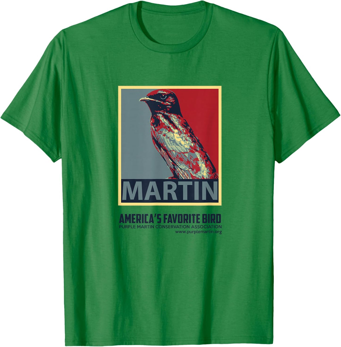 Purple Martin America's Favorite Bird T-Shirt - T-Shirt | Irish Green