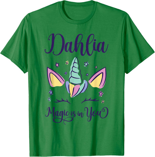 First Name Dahlia Personalized I Love Dahlia T-Shirt - T-Shirt | Irish Green