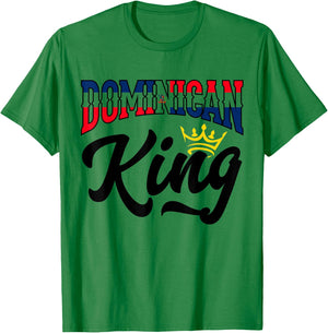 Dominican King Dominican Republic Dominican T-Shirt - T-Shirt | Irish Green