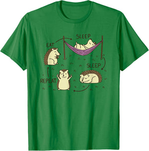 Hedgehog cute Hedgehogs T-Shirt - T-Shirt | Irish Green