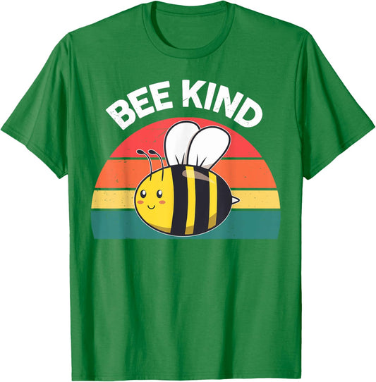 Boys Bee Kind Shirt Kindness Kids Girls Women Toddler Bee T-Shirt - T-Shirt | Irish Green