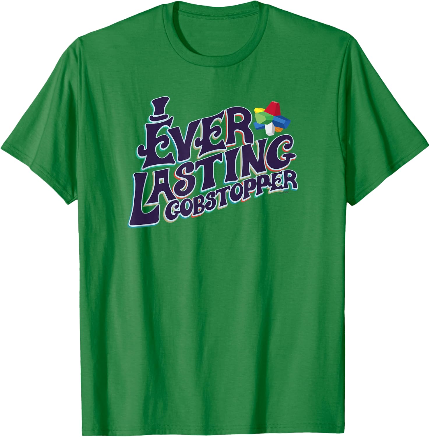 Willy Wonka And The Chocolate Factory Lasting Gobstopper T-Shirt - T-Shirt | Irish Green