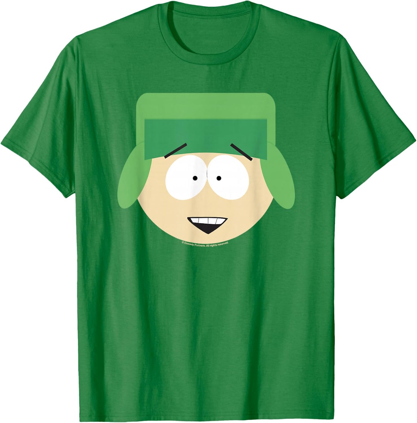 South Park Kyle Smile Face Halloween T-Shirt - T-Shirt | Irish Green
