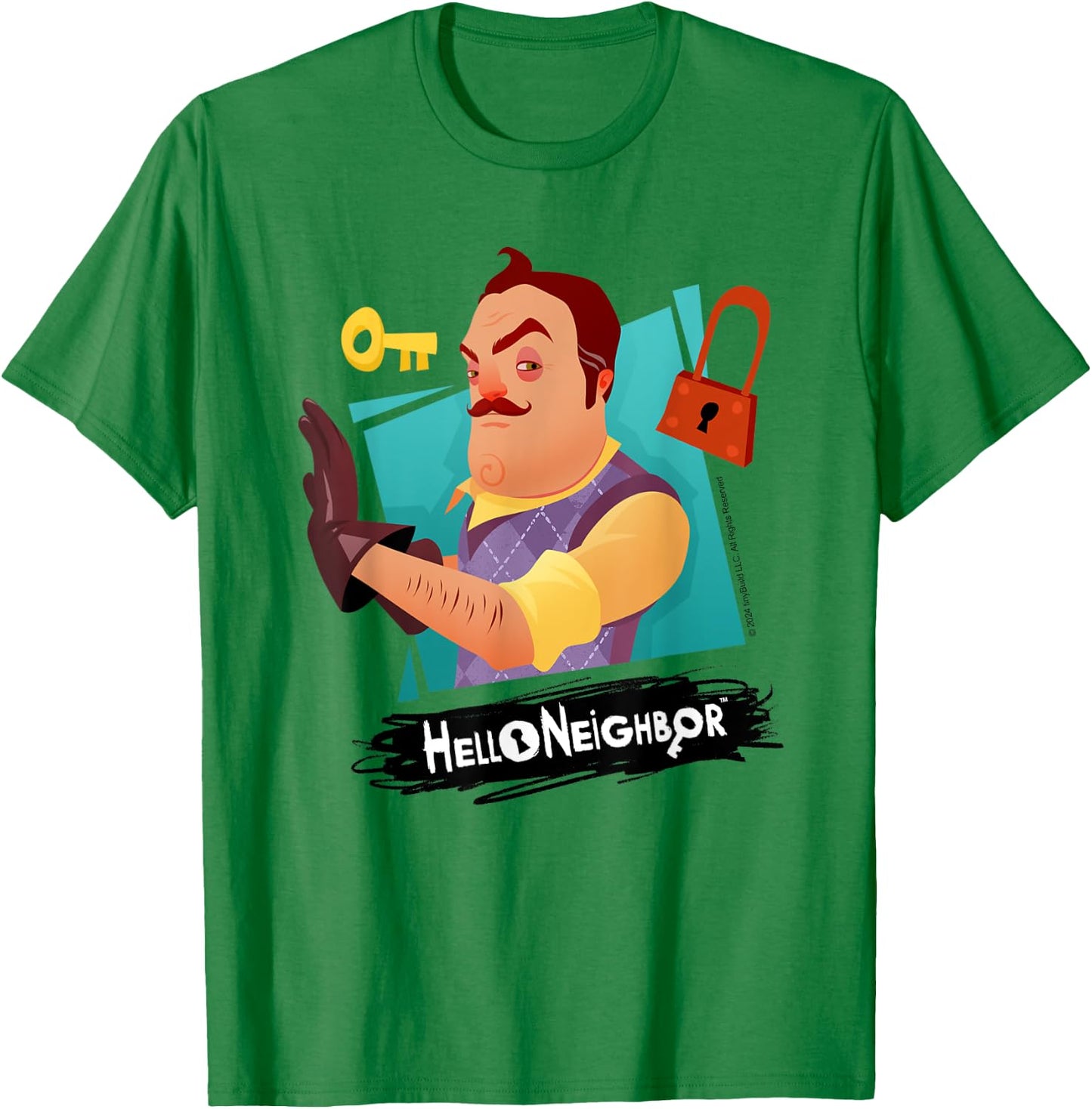 Hello Neighbor - Designs liés au jeu T-Shirt - T-Shirt | Irish Green