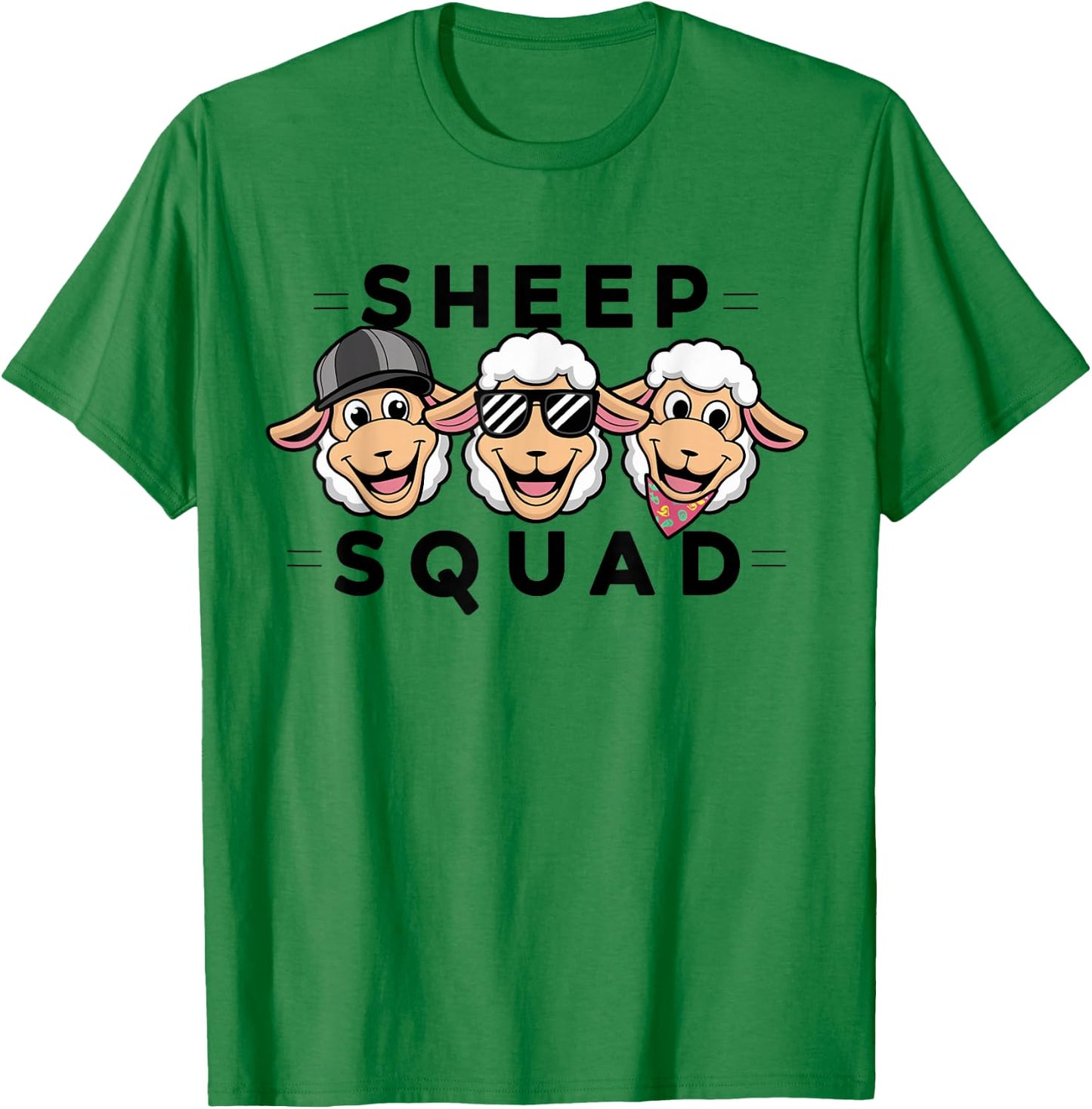 Sheep Squad Design for Sheep Lover Stuff | Kids Sheep T-Shirt - T-Shirt | Irish Green