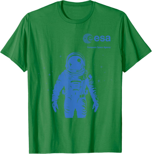 ESA European Space Agency Astronaut , White T-Shirt - T-Shirt | Irish Green