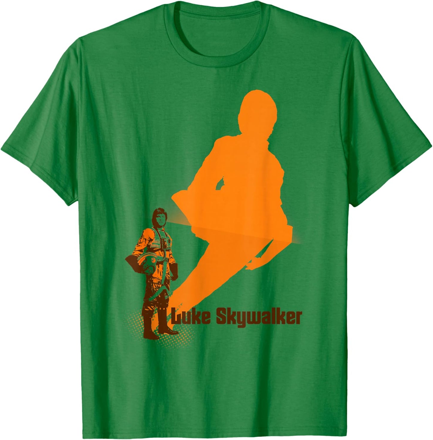 Star Wars Luke Skywalker Tall Shadow T-Shirt - T-Shirt | Irish Green