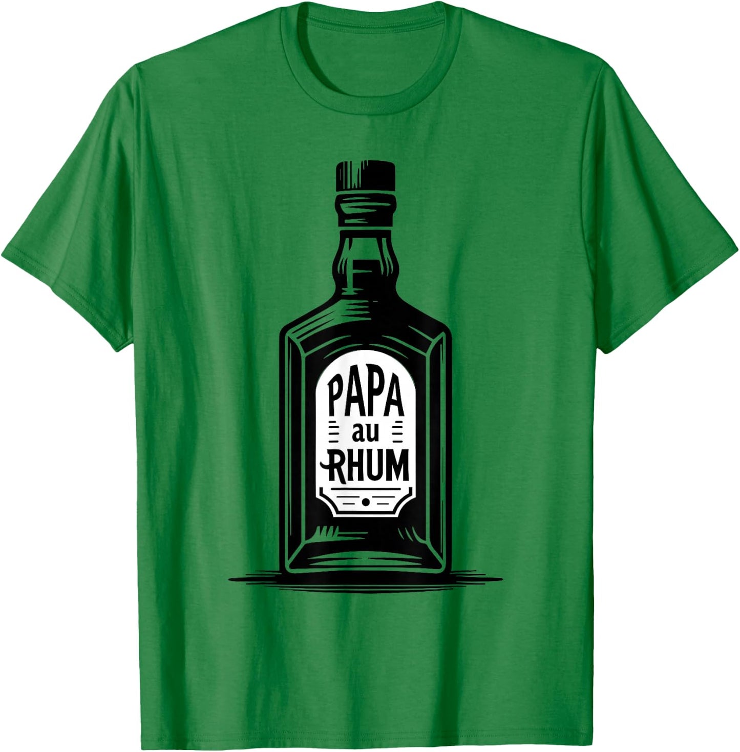 Papa Au Rhum Funny Gift Aperitif Vintage T-Shirt - T-Shirt | Irish Green