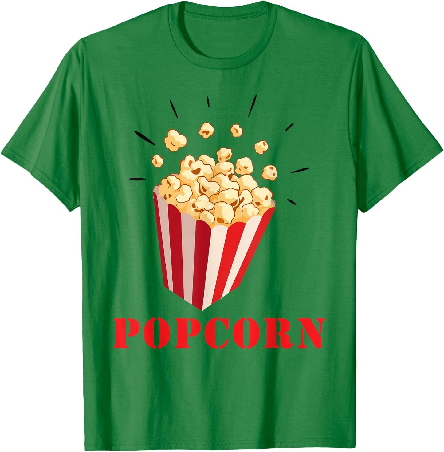 Retro Popcorn Costume Fancy Dress for Carnival , White T-Shirt - T-Shirt | Irish Green
