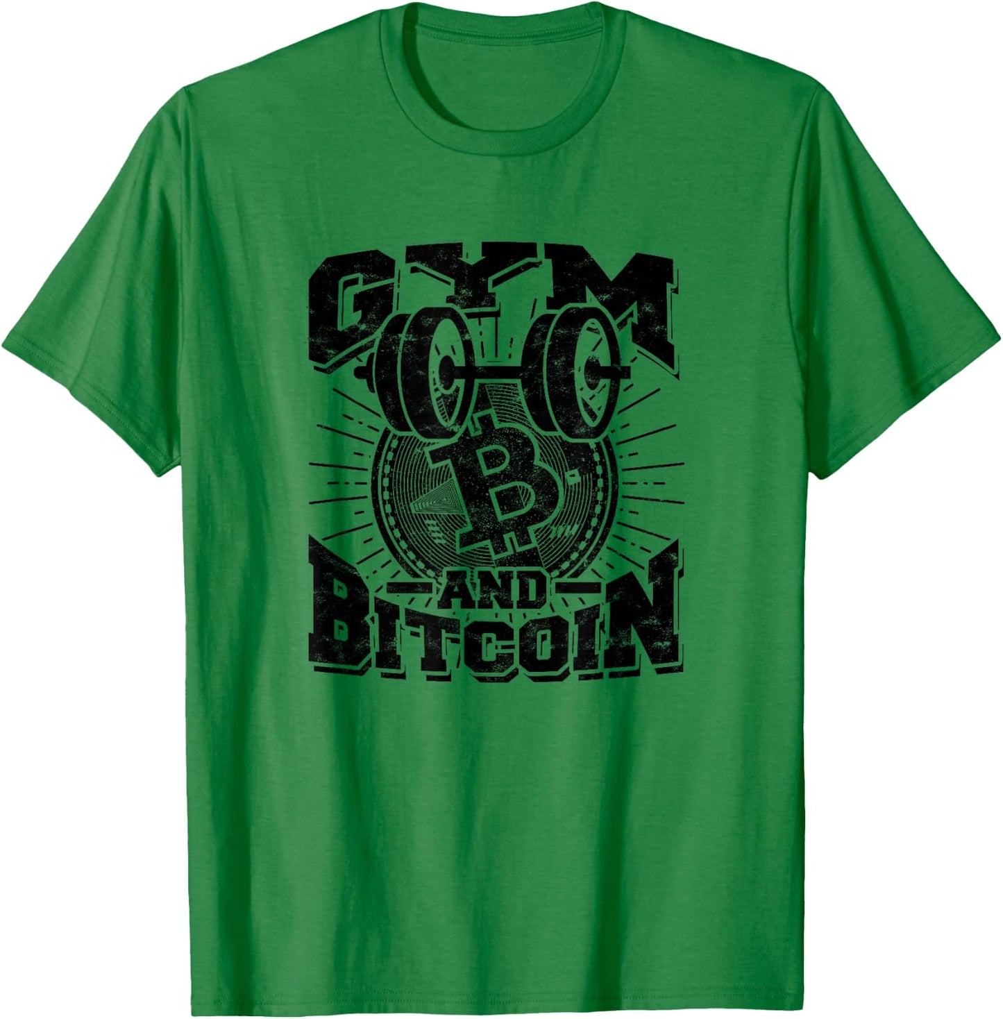 Gym and bitcoin – Btc, Crypto, blockchain trading T-Shirt - T-Shirt | Irish Green