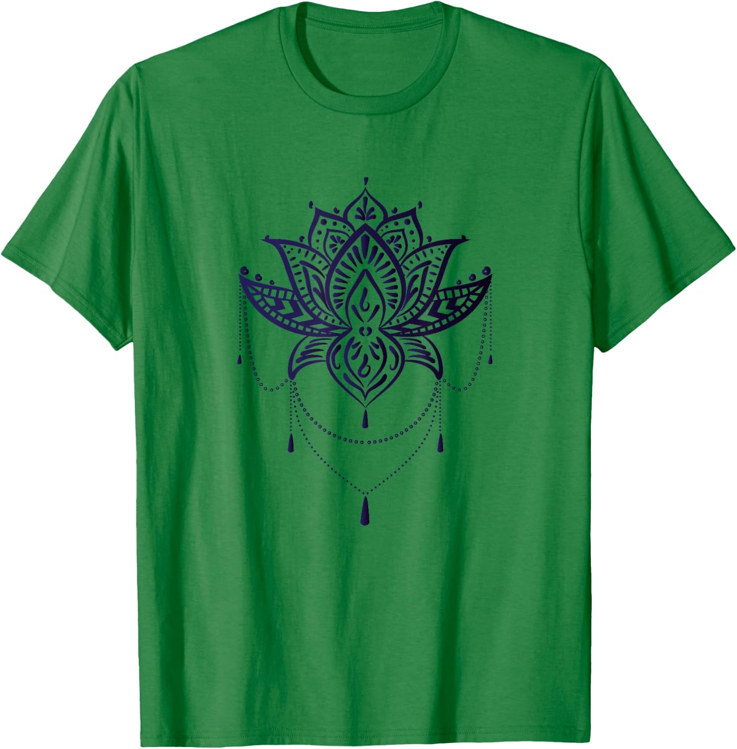 Lotus Flower Mandala T-Shirt - T-Shirt | Irish Green