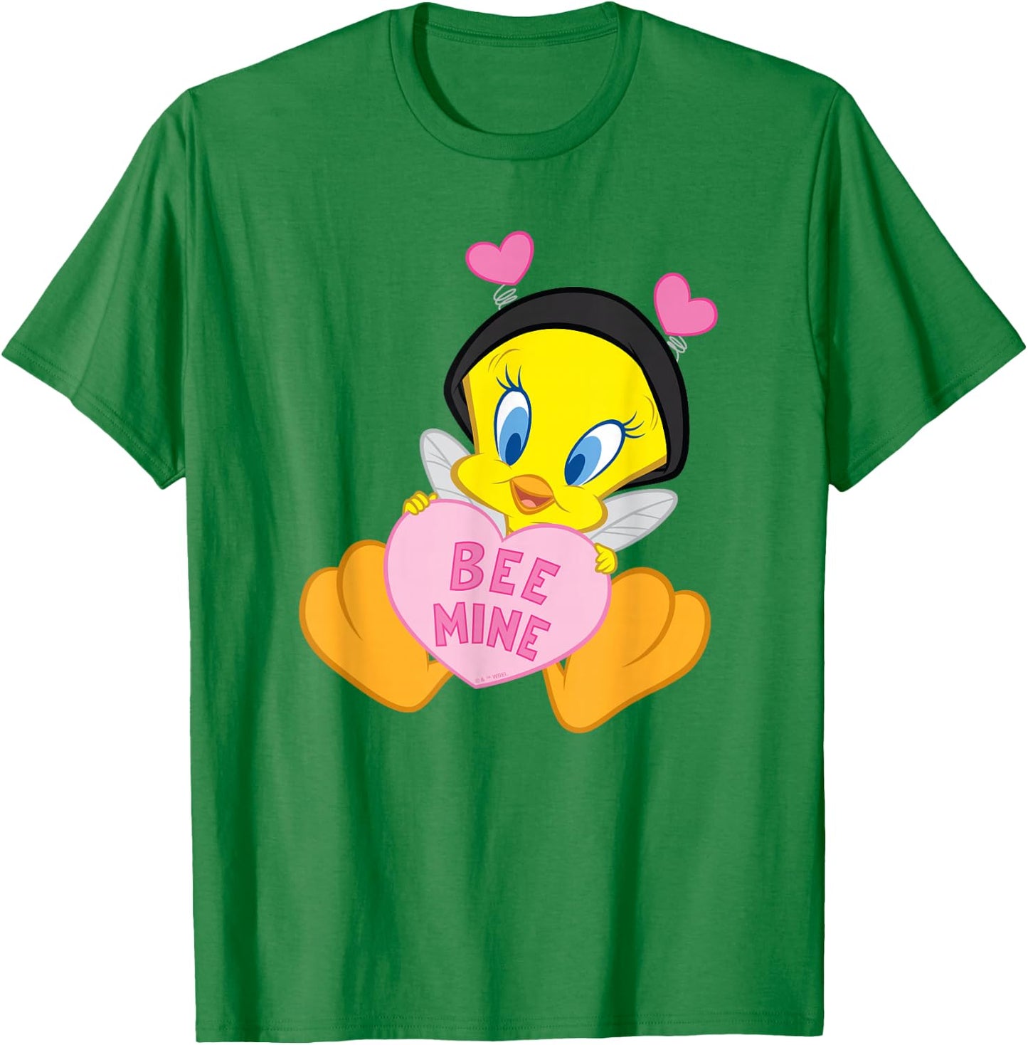 Looney Tunes Valentine's Day Tweety Bee Mine T-Shirt - T-Shirt | Irish Green