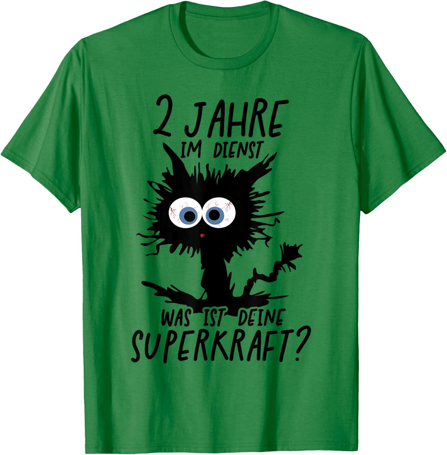 2 Jahre Im Dienst Was Ist Deine Superkraft? T-Shirt - T-Shirt | Irish Green