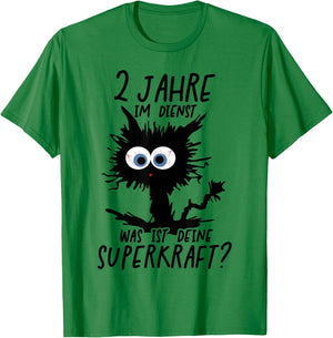 2 Jahre Im Dienst Was Ist Deine Superkraft? T-Shirt - T-Shirt | Irish Green