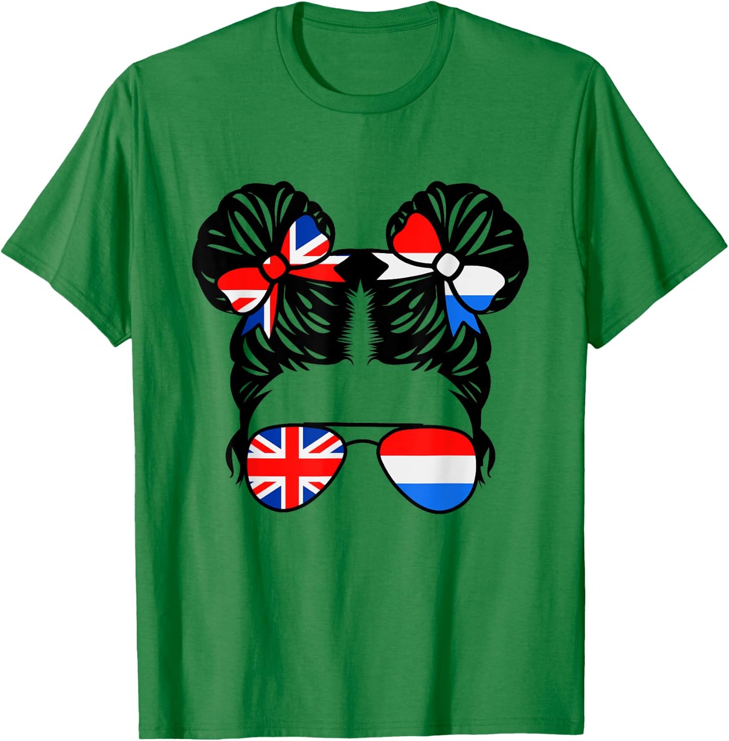 Half British Half Dutch Girl British Kids Heritage T-Shirt - T-Shirt | Irish Green